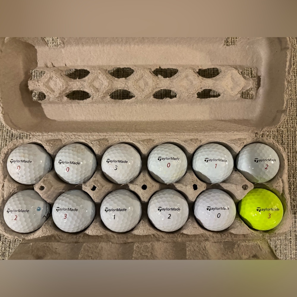 TaylorMade Tour Response used golf balls